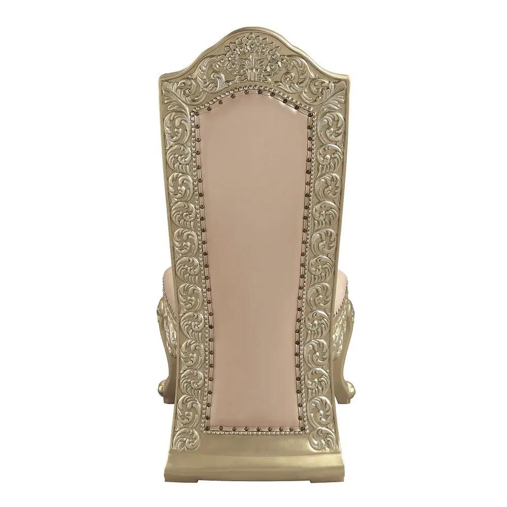 Vatican - Side Chair (Set of 2) - Synthetic Leather & Champagne Silver by Unique Piece Furniture