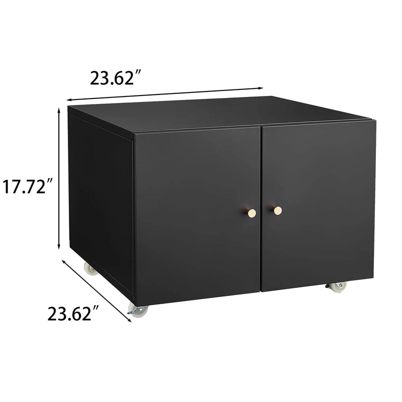 Office Furniture Copier Cabinet 2 Door Steel Copier Stand Mobile Pedestal File Printer Stand by Unique Piece Furniture