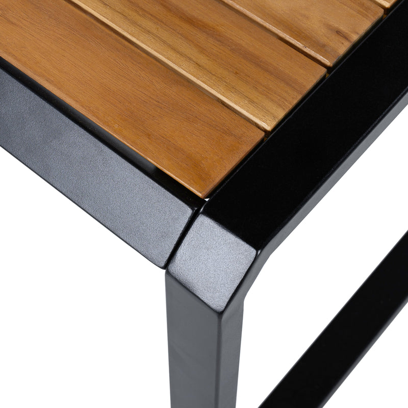 Outdoor Side Table with Teak Wood Top by HouseOfZazla