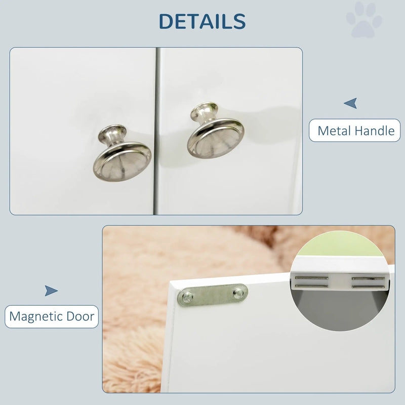 PawHut Large Elevated Dog Bowls with Storage Cabinet by HouseOfZazla