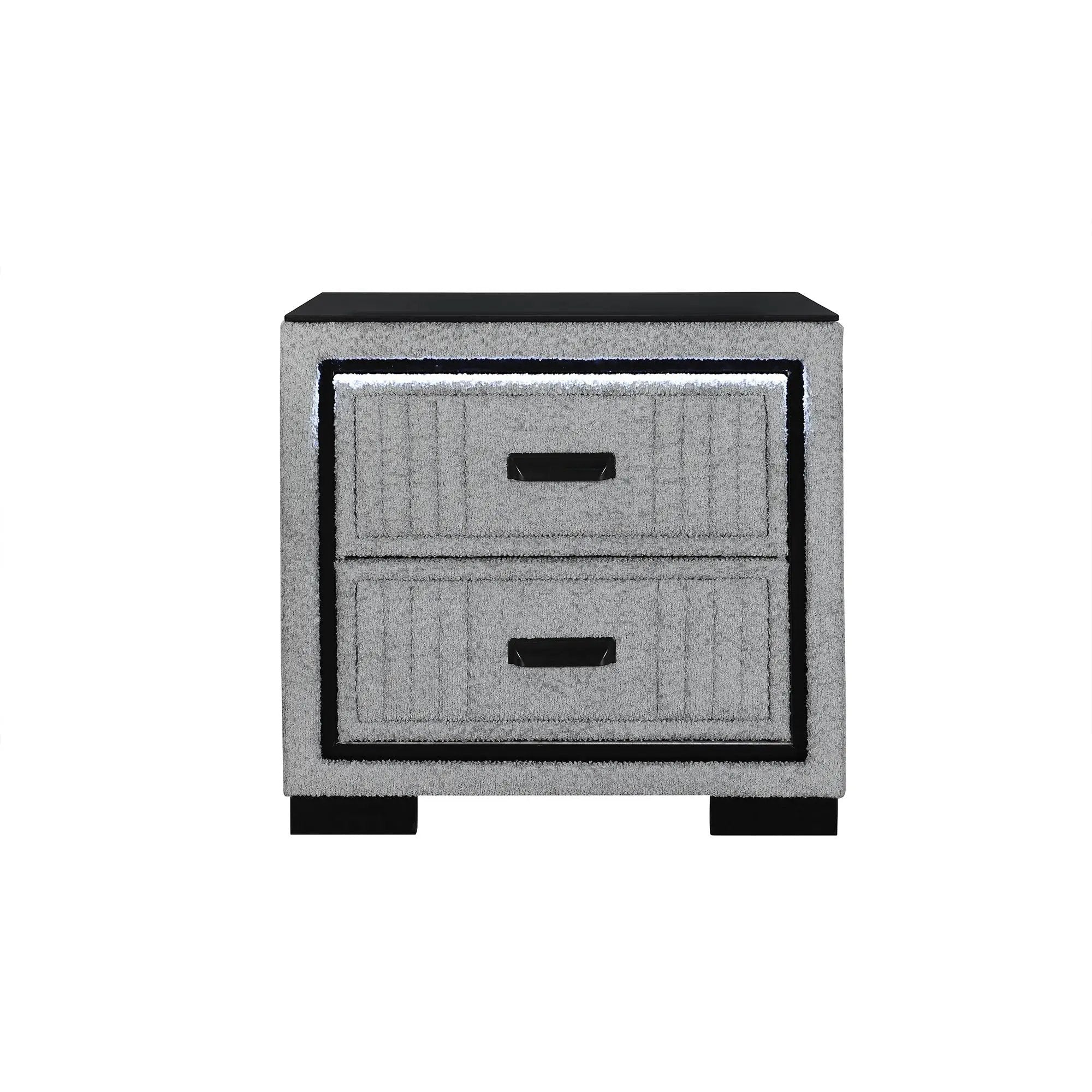 Isaiah - Nightstand With Upholstered Frame