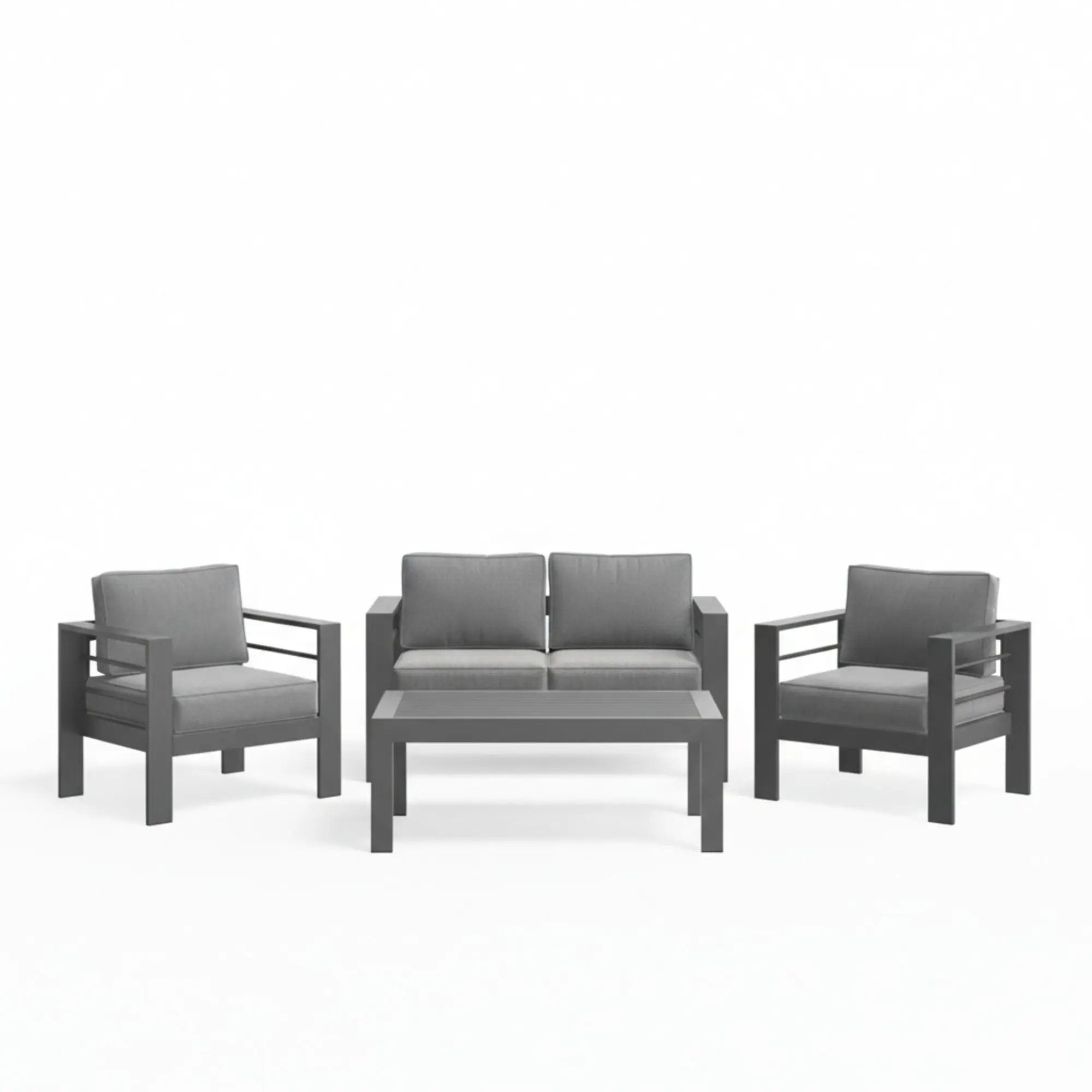 Outdoor Patio Set, All-Weather With Thick Cushions by HouseOfZazla