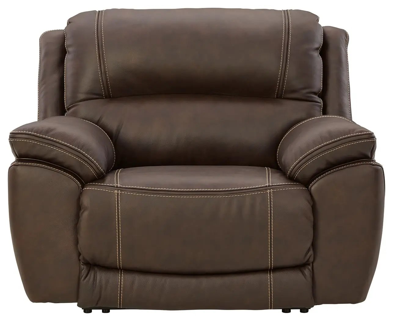 Dunleith - Zero Wall Recliner w/PWR HDRST - Chocolate by Unique Piece Furniture