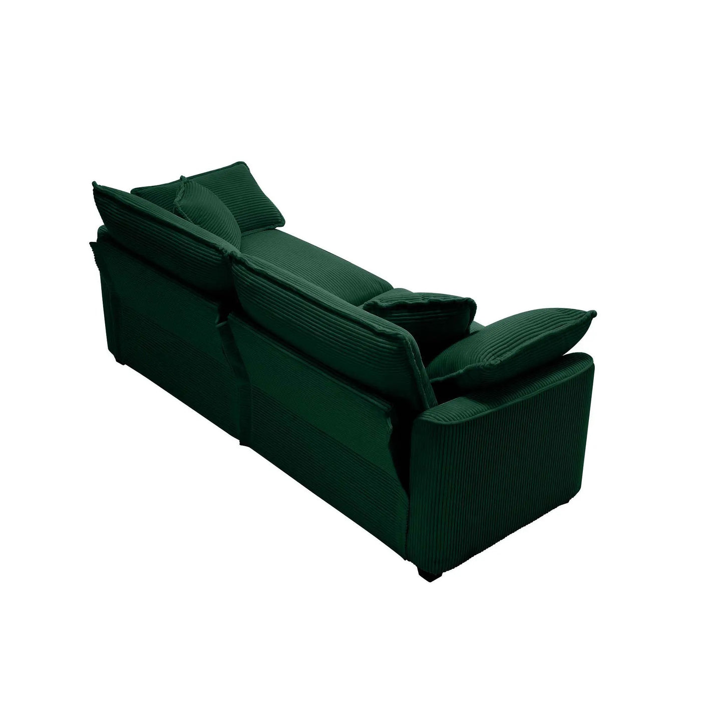 Modern 2 Seater With 4 Pillows, Upholstered Deep Seating Loveseat by Unique Piece Furniture