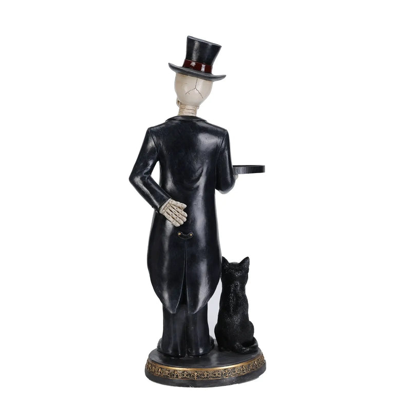 Halloween Skeleton Butler Floor Statue by HouseOfZazla