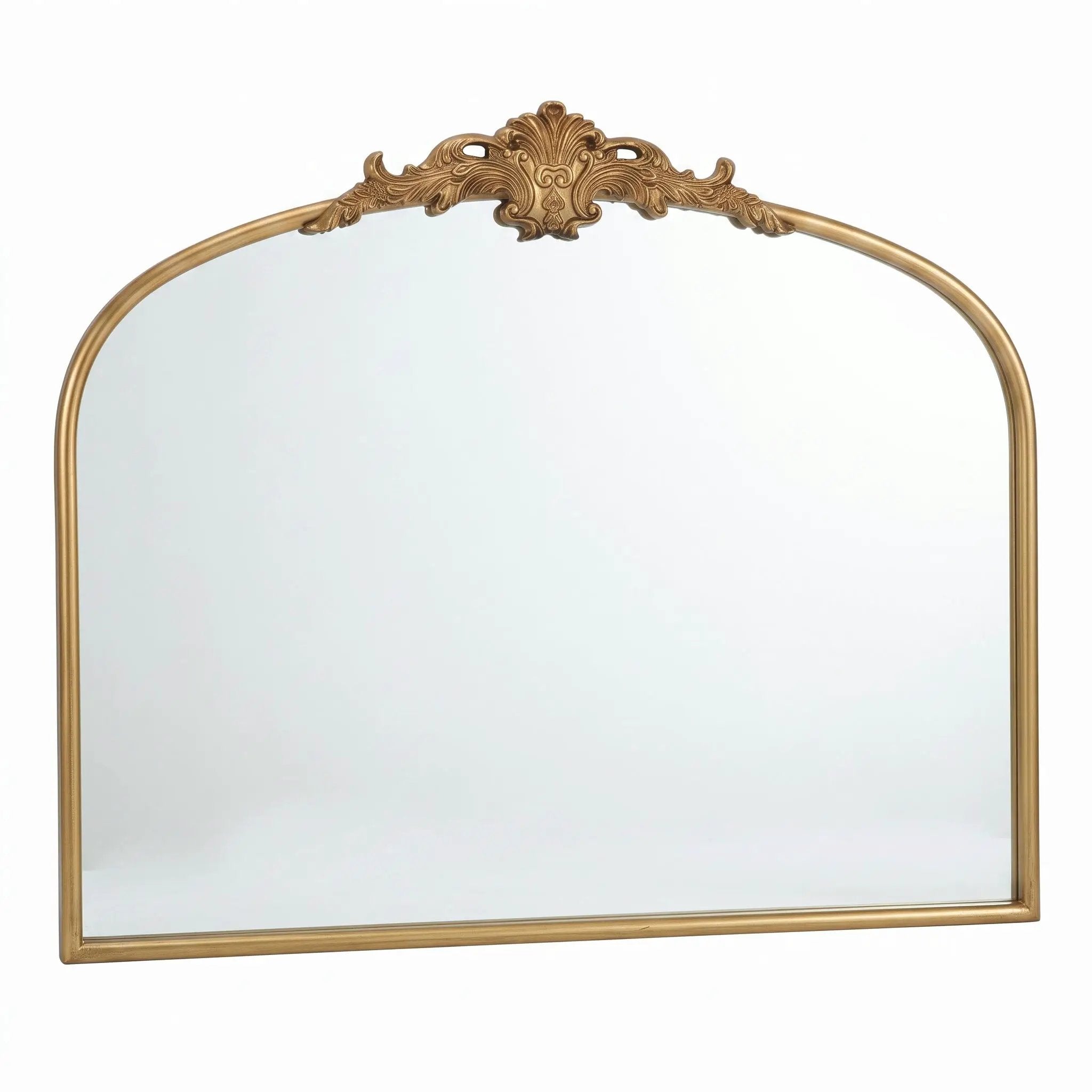 32"x24.4" Baroque Vintage Arched Wall Mirror by HouseOfZazla