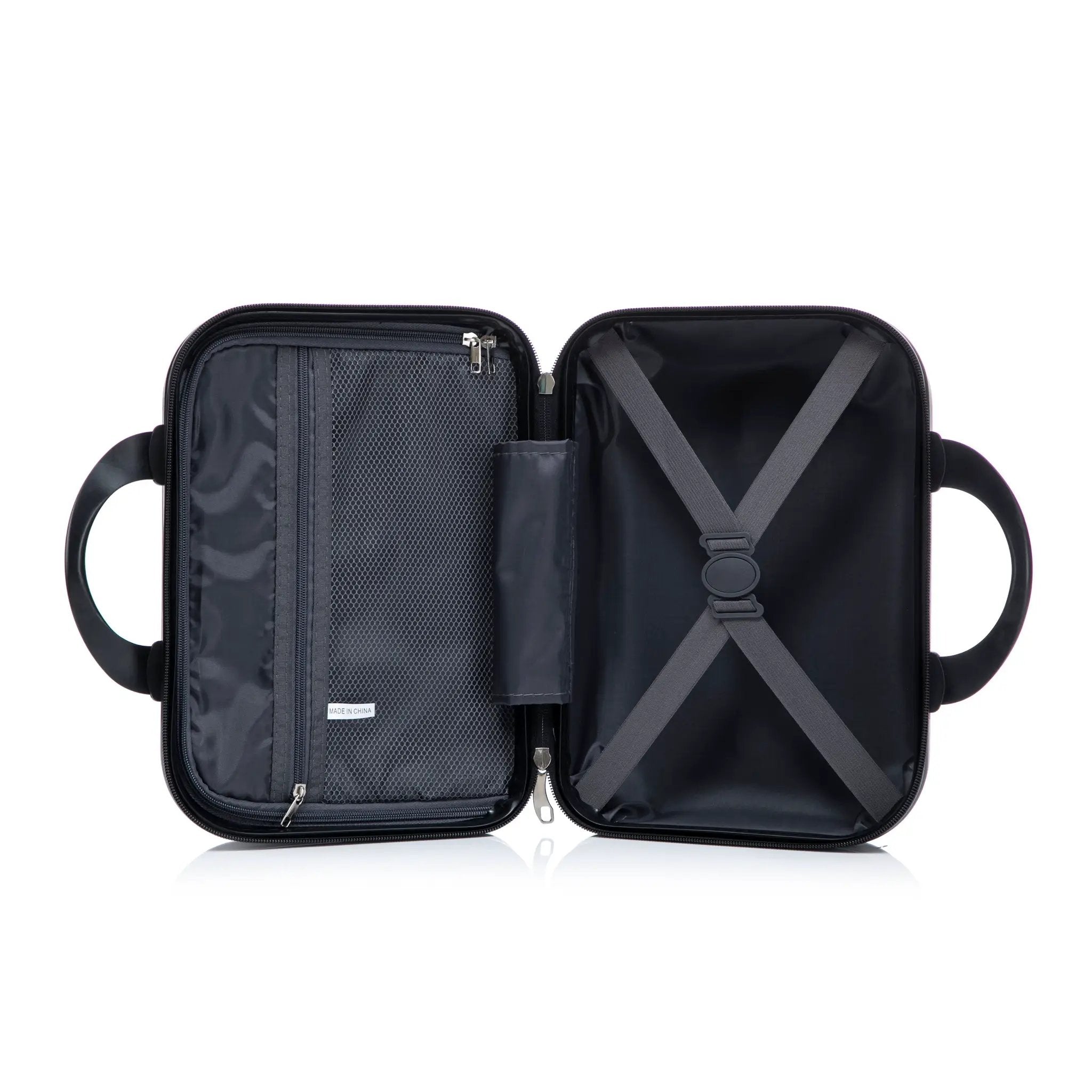 14' & 20' ABS Spinner Wheel Luggage Set with Cosmetic Case by HouseOfZazla