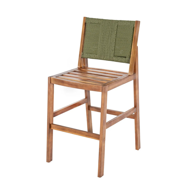 Outdoor Acacia Wood Bar Stools (Set of 2) by HouseOfZazla