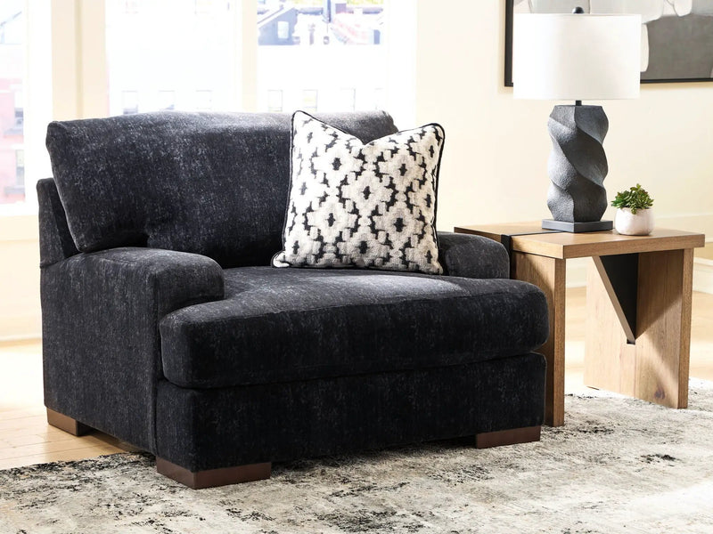 Whitmore Manor - Chair And A Half - Black Pearl by Unique Piece Furniture