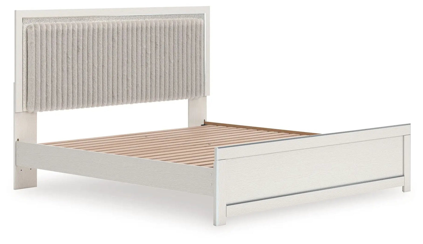 Zuraleus - Upholstered Panel Platform Bed With Roll Slats by Unique Piece Furniture