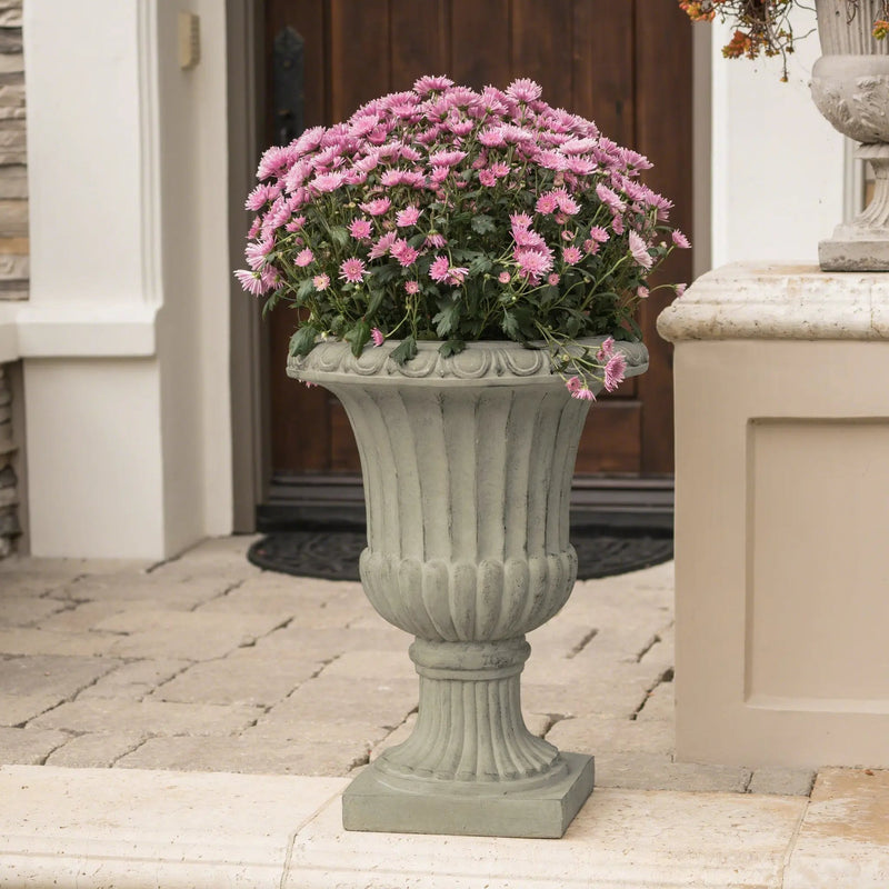 Italian Urn Antique Green Planter by HouseOfZazla