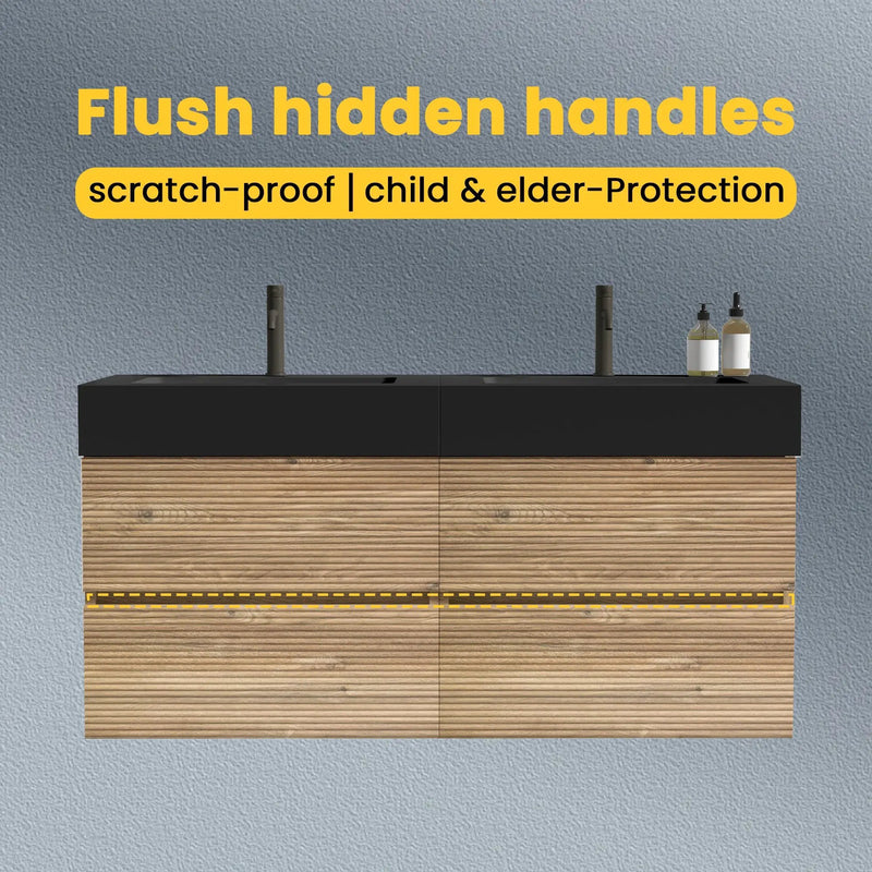 Grace 48'' (24inch*2) Rough Bathroom Vanity by HouseOfZazla