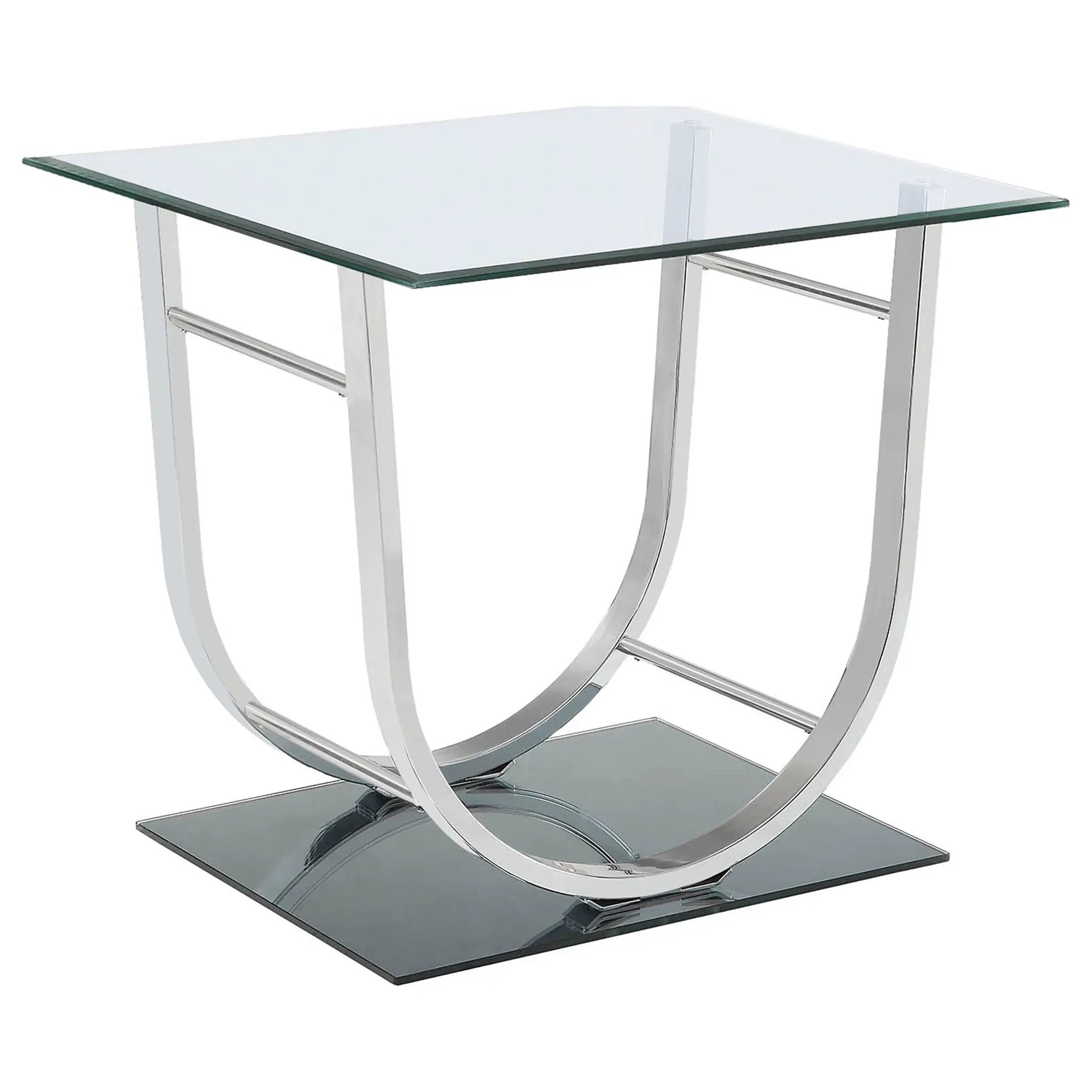 Danville 3-piece Glass Top Coffee and End Table Set Chrome by Unique Piece Furniture