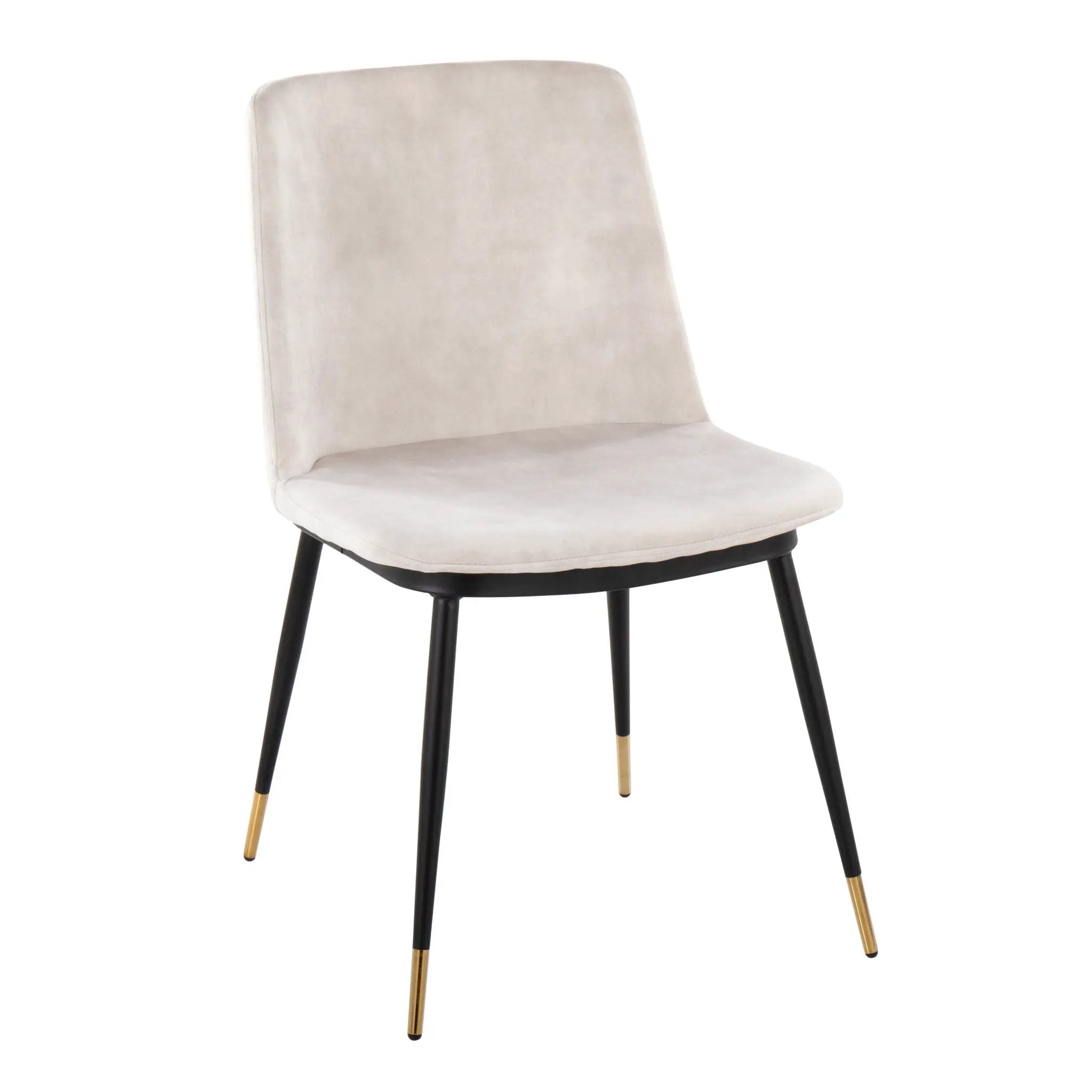 Wanda - Contemporary Chair (Set of 2) - Black / Beige by HouseOfZazla