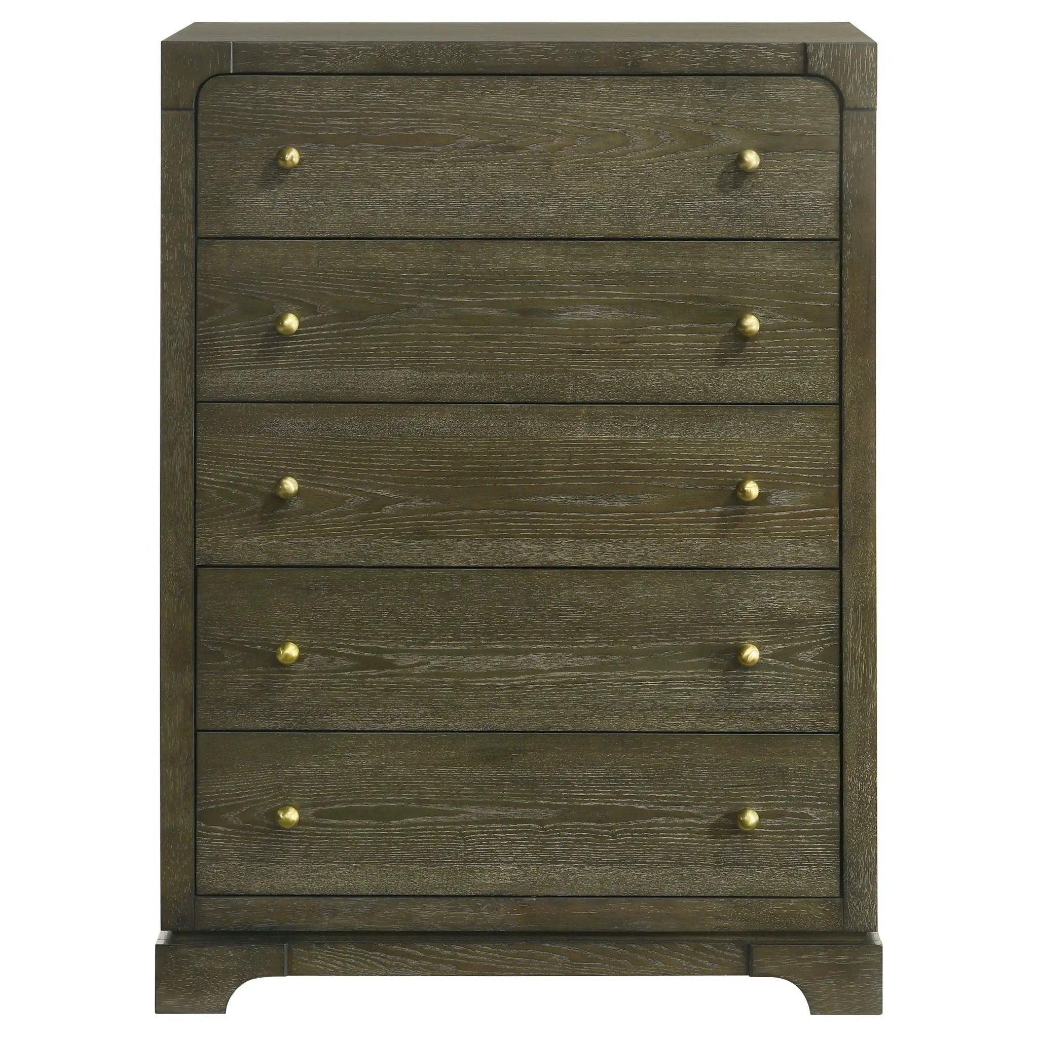 Gran Park 5-drawer Bedroom Chest of Drawers Dark Cocoa by Unique Piece Furniture