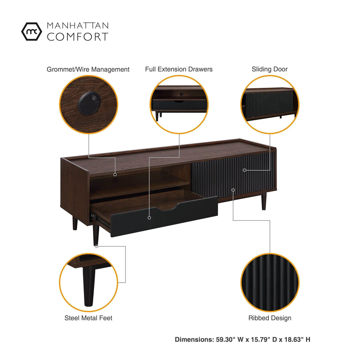 Duane - Fluted TV Stand by HouseOfZazla
