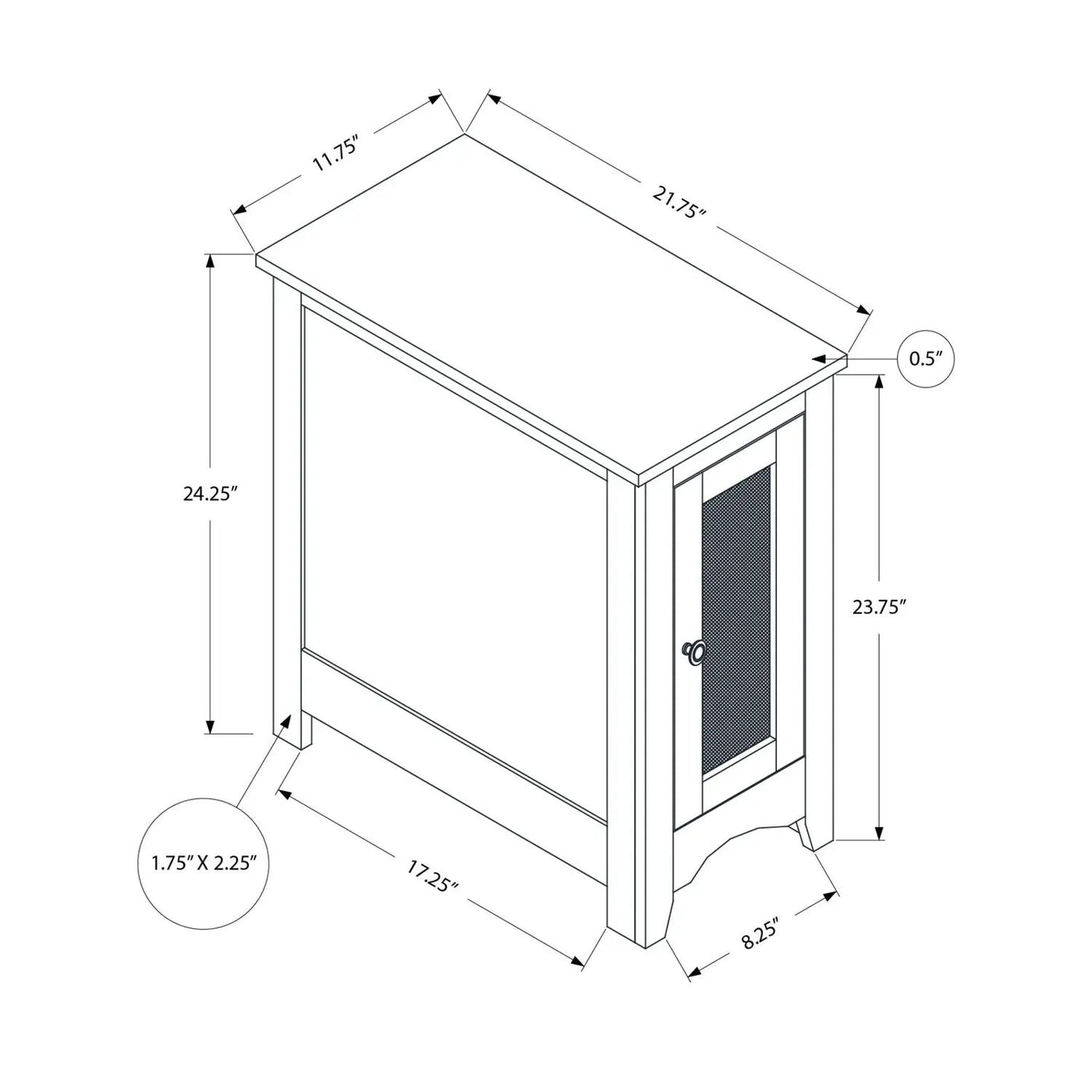 Accent End Table Transitional Versatile Design by Unique Piece Furniture