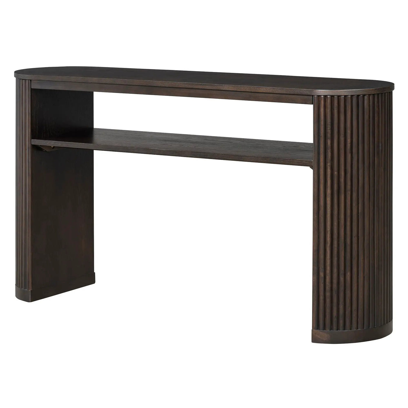 Console Table With Fluted Legs, Open Shelf by HouseOfZazla