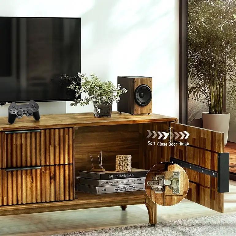 Bosk Wood Fluted TV Stand by Megsu