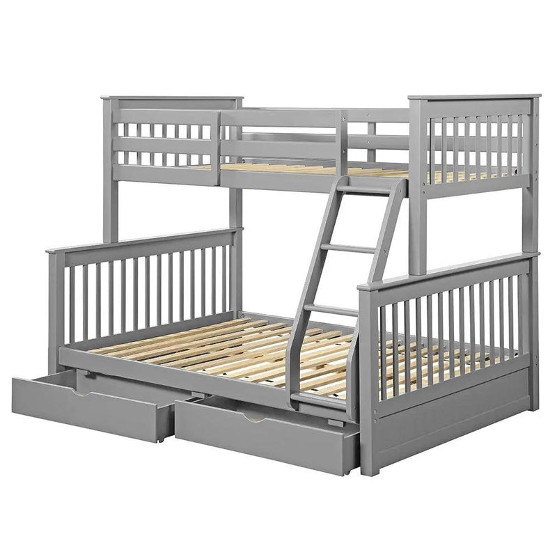 Haley II - Twin Over Full Bunk Bed With Storage by Unique Piece Furniture
