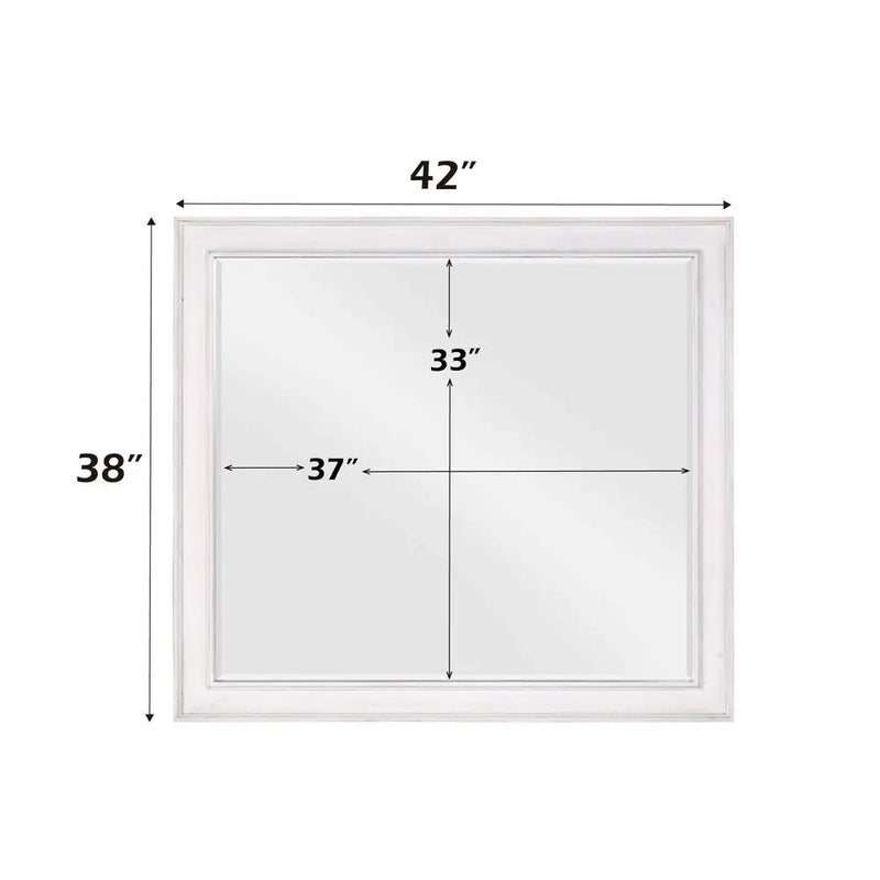 Katia - Mirror - Rustic Gray & Weathered White by Unique Piece Furniture