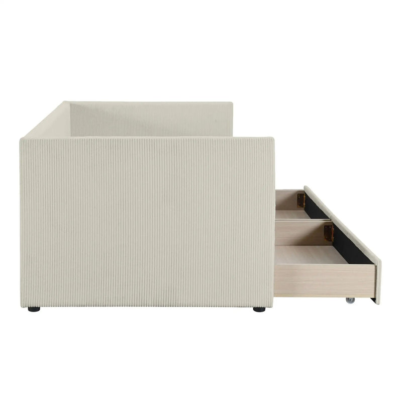 Daybed With Two Drawers And Wood Slat by HouseOfZazla