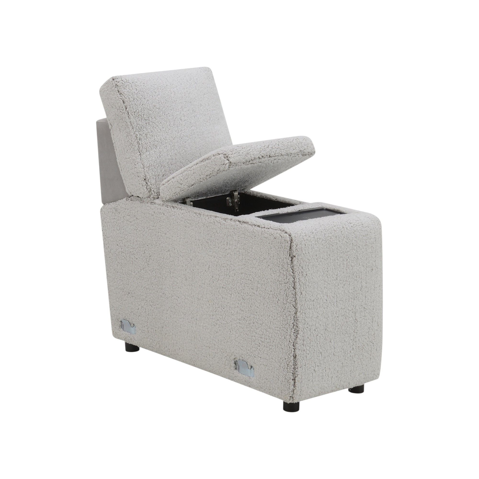 Tarrance - Modular Power Recliner Sectional - Gray by HouseOfZazla