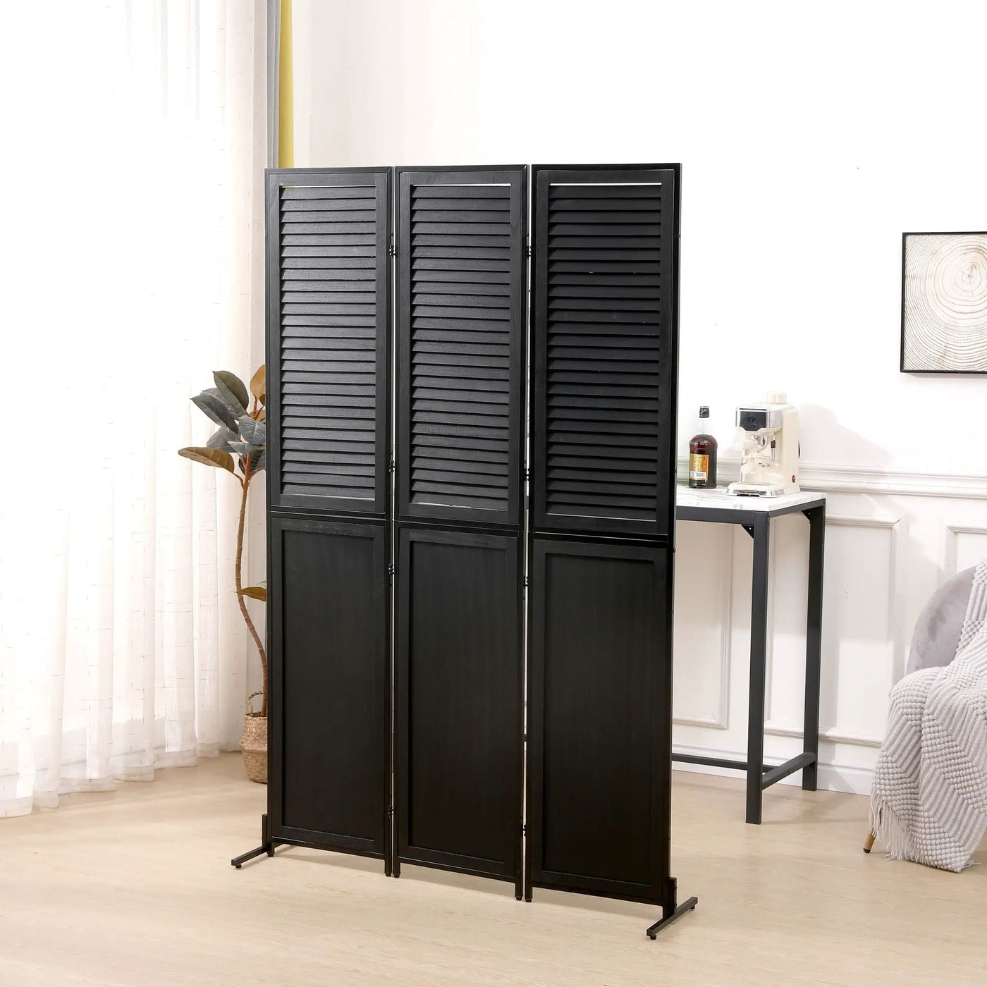 Rustic 3 Panel Room Dividers And Folding Privacy Screen by HouseOfZazla