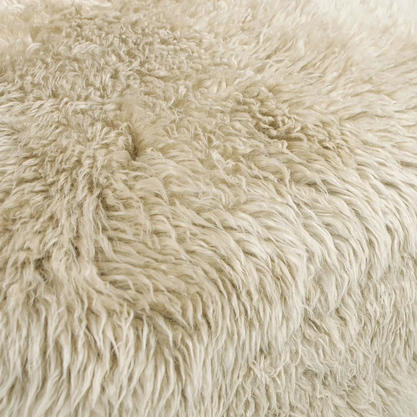 Becker - Rustic Oak Sheepskin Upholstered Accent Arm Chair - Taupe Beige by HouseOfZazla
