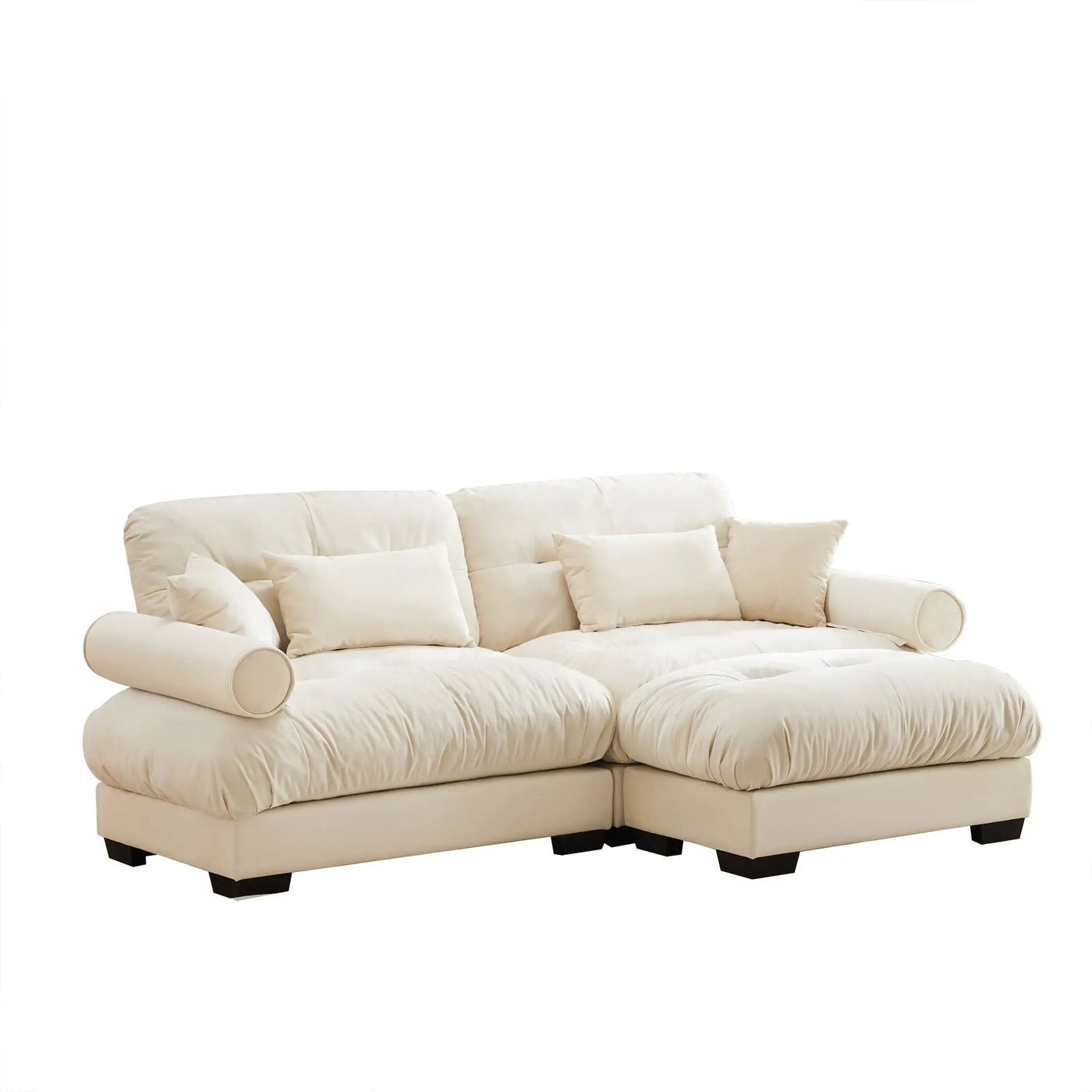 Super Comfort Oversized Modular Sectional Sofa With Movable Ottoman by Unique Piece Furniture