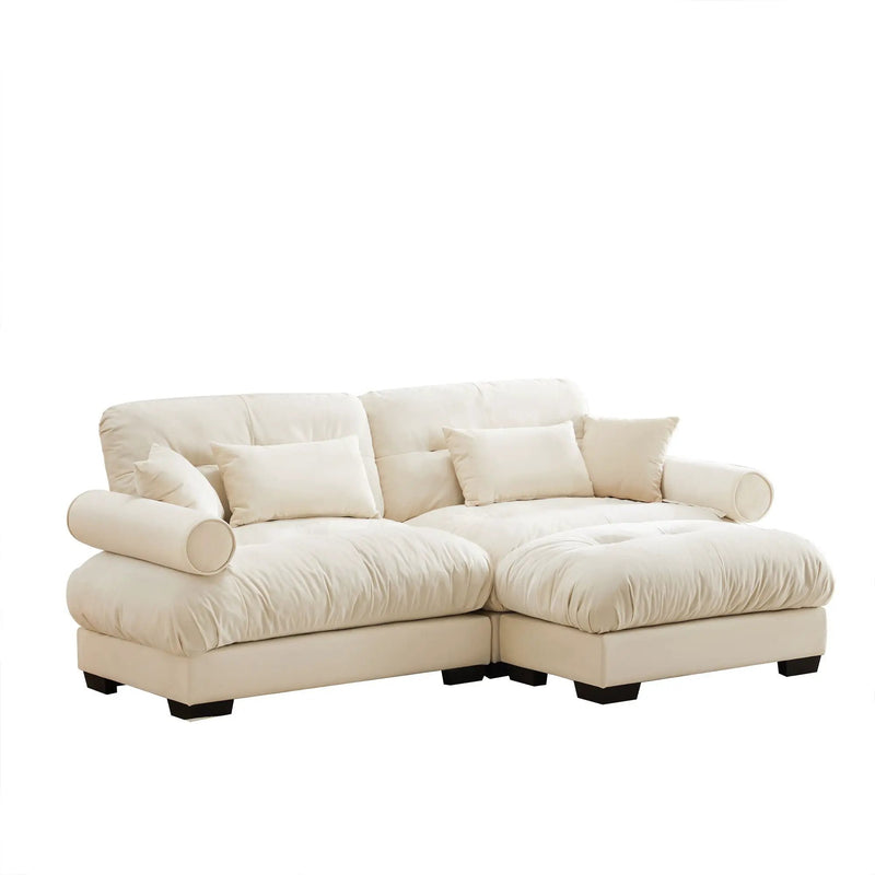 Super Comfort Oversized Modular Sectional Sofa With Movable Ottoman by Unique Piece Furniture