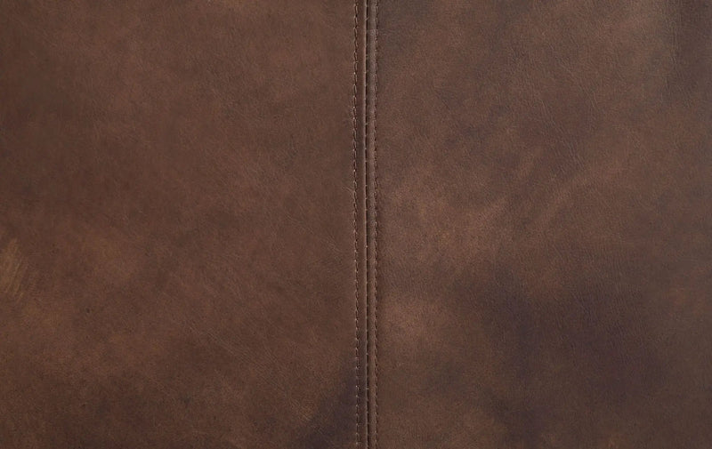 Jaron - Top Grain Leather Sofa - Mocha by HouseOfZazla