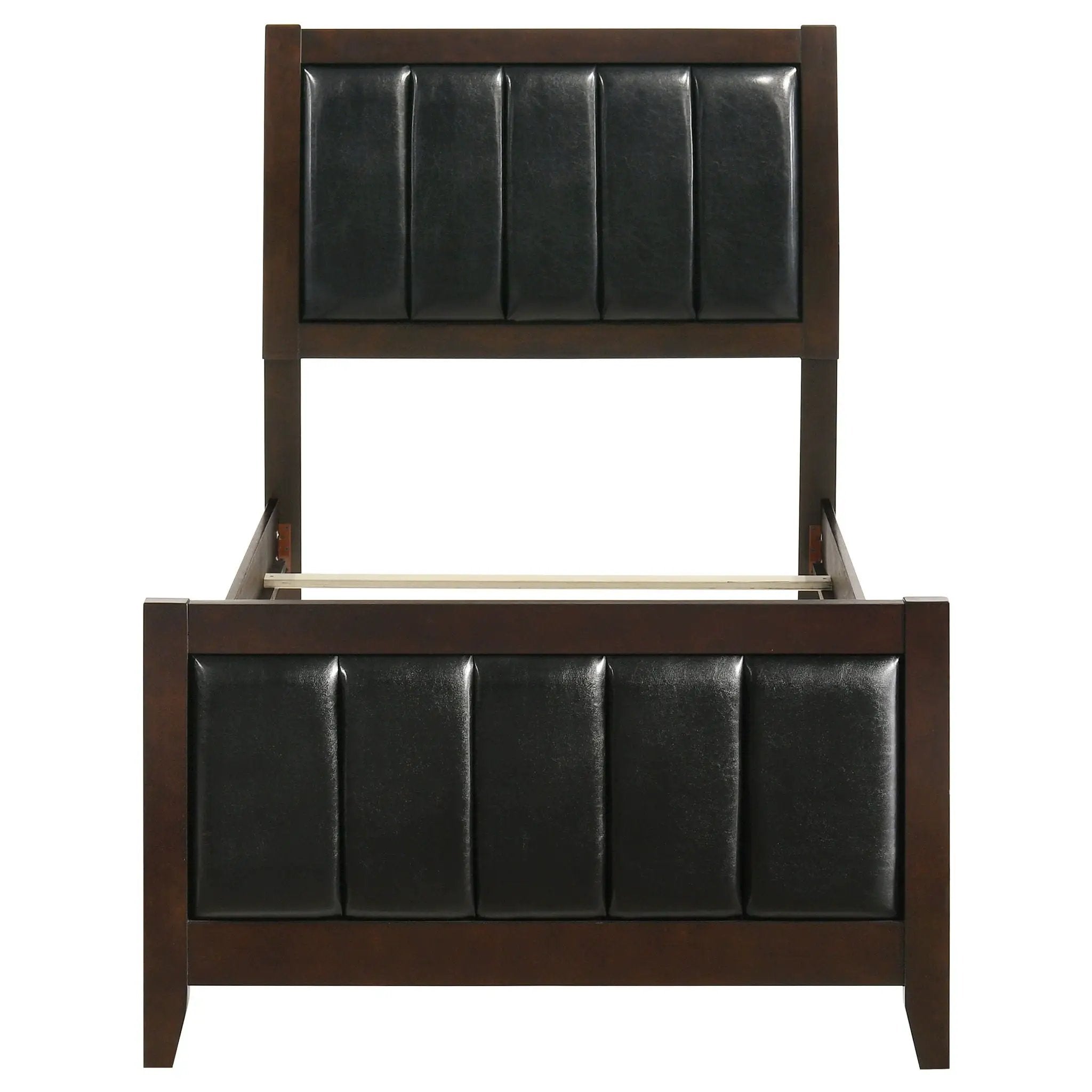 Carlton Wood Twin Panel Bed Cappuccino by Unique Piece Furniture