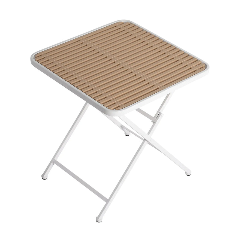 4 Piece Set Of Modern Designed Single Chairs With Folding Square Table