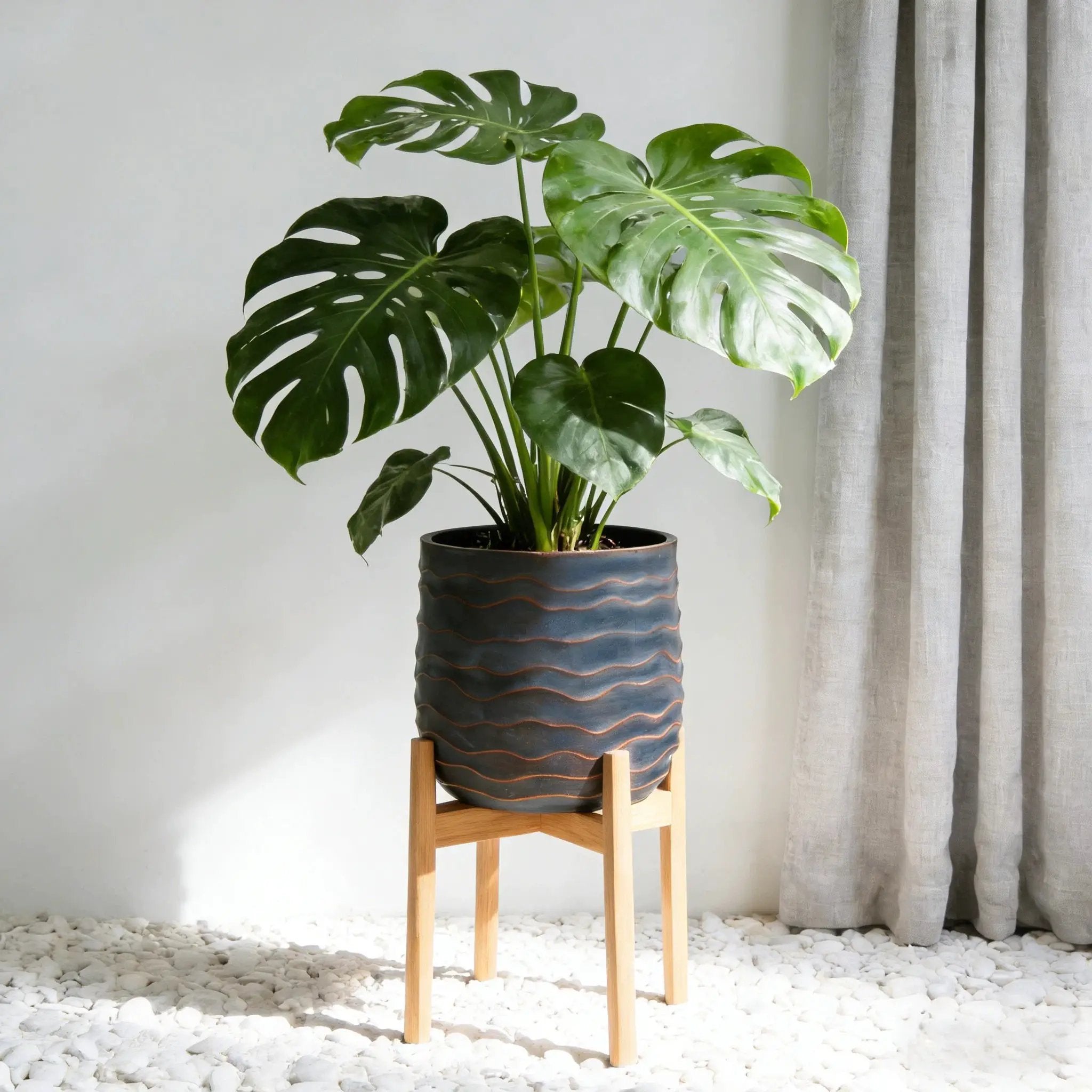 Large Round Planters Set of 2 by HouseOfZazla