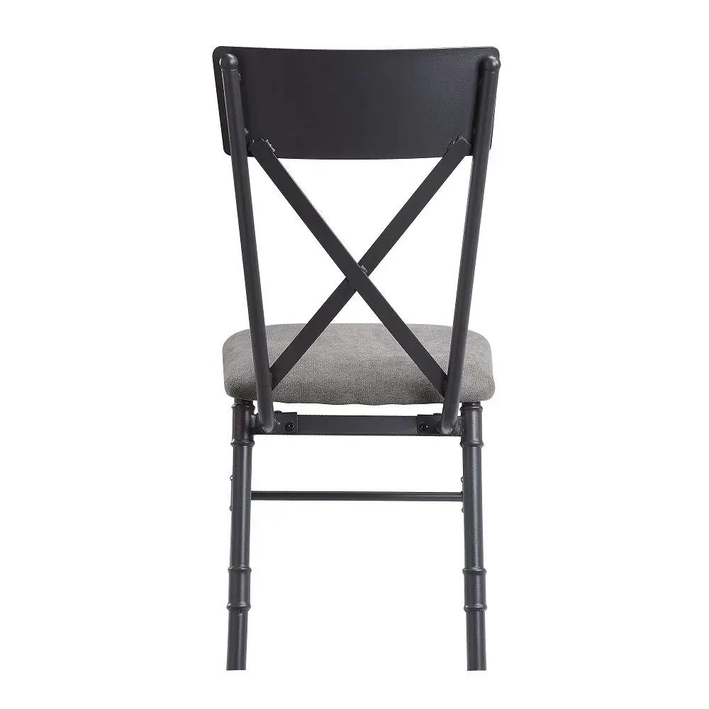 Edina - Side Chair (Set of 2) - Gray Fabric, Oak & Sandy Black by Unique Piece Furniture