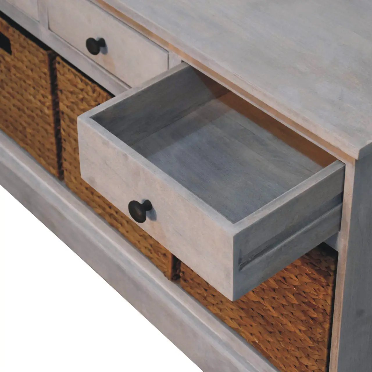 Basket Storage Cabinet - Gray Ash by HouseOfZazla