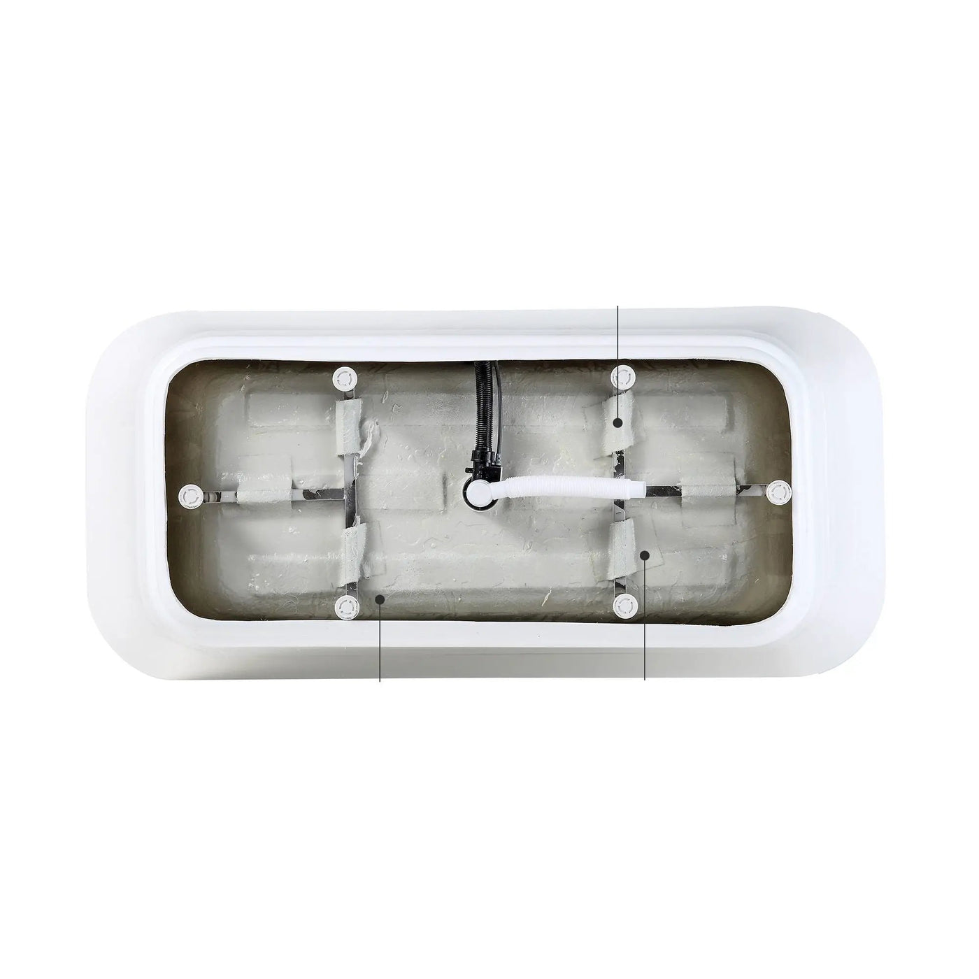 Glossy Freestanding Bathtub With Pop Up Drain by HouseOfZazla