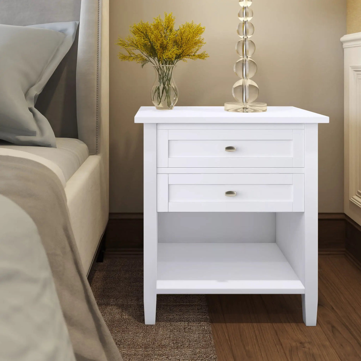 Warm Shaker - Handcrafted Bedside Table by Unique Piece Furniture