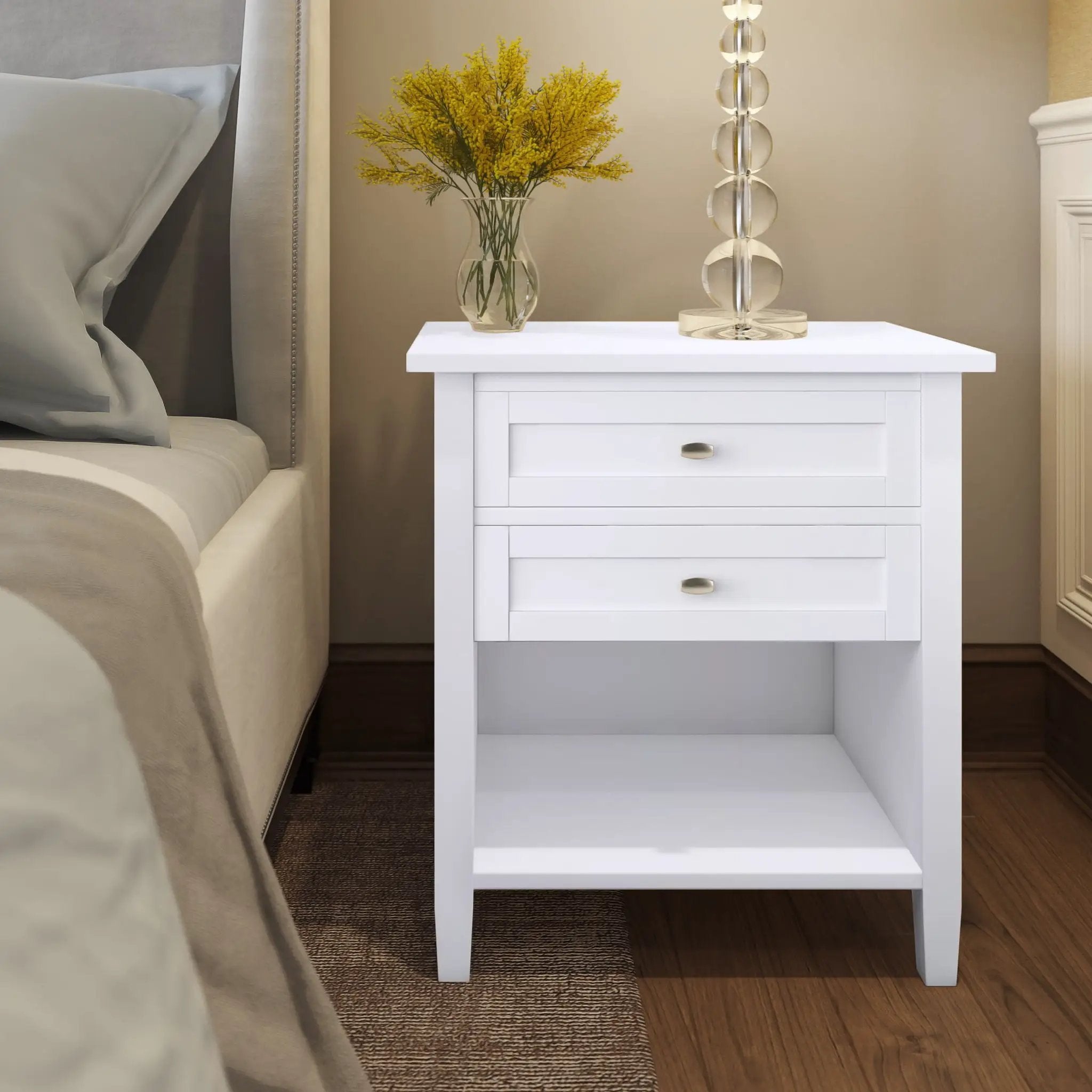 Warm Shaker - Handcrafted Bedside Table by Unique Piece Furniture