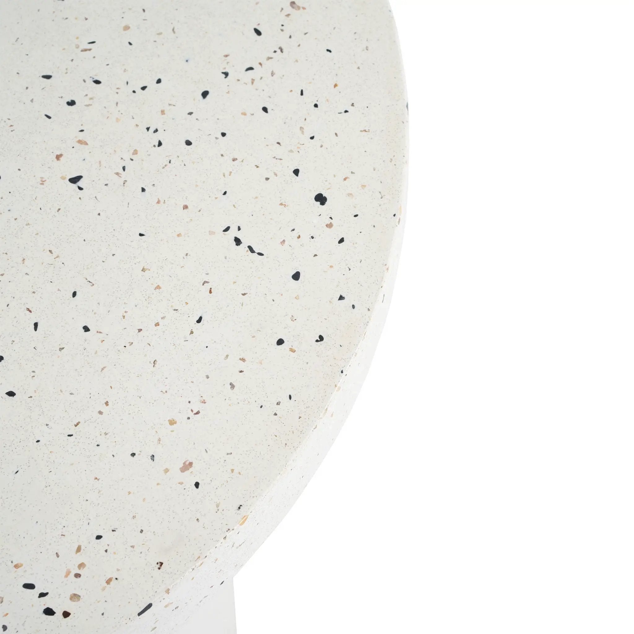 Terrazzo Outdoor Side Table - White by HouseOfZazla