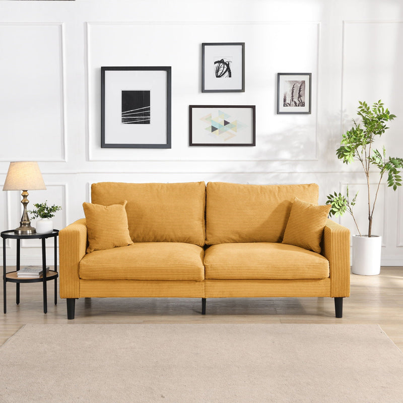 Modern Upholstered 3 Seat Sofa, High Resilience by HouseOfZazla