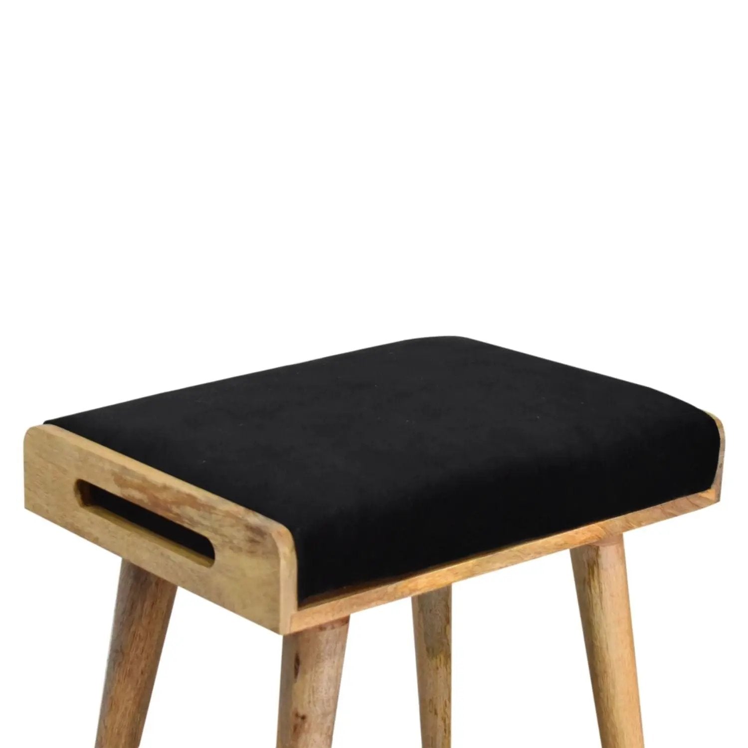 Tray Style Footstool - Black by HouseOfZazla