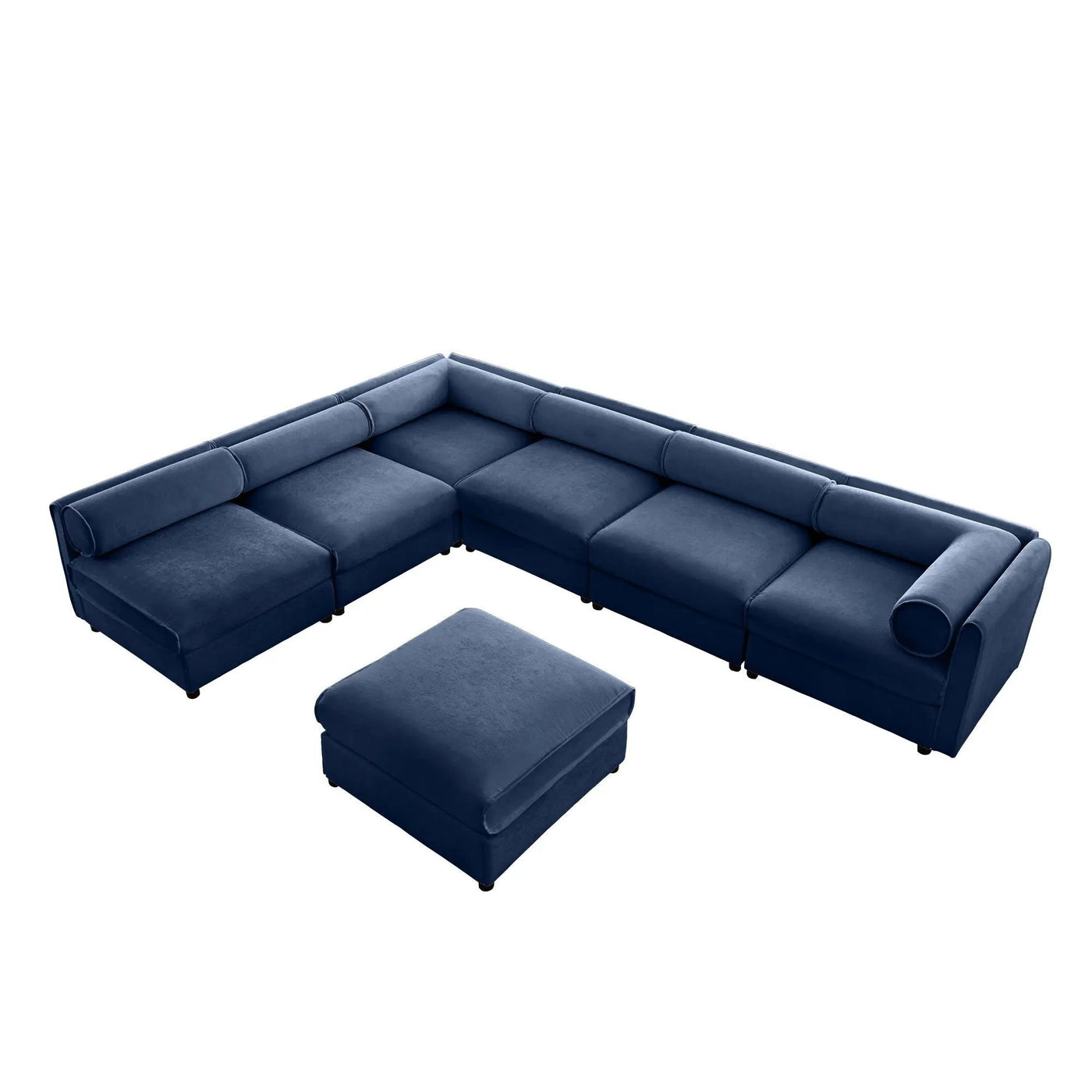 Modern Modular Sectional Sofa With Storag, Contemporary Cylindrical Design by Unique Piece Furniture