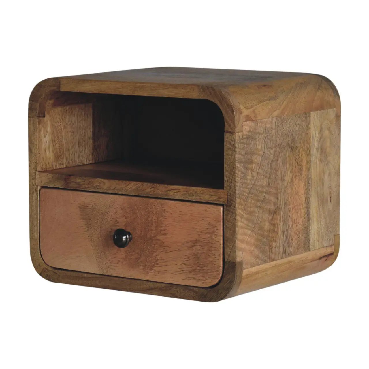 Curved Upper Slot Floating Nightstand by Unique Piece Furniture