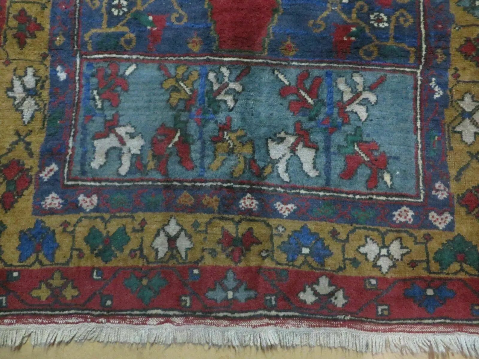 4' X 8' Vintage Handmade Turkish Kazak Pattern Wool Rug Carpet Nice # 105 by Jewel Rugs