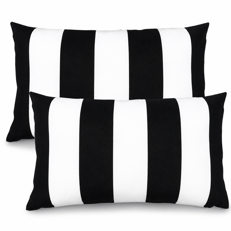 4 Pack Outdoor Lumbar Pillow with Inserts by HouseOfZazla