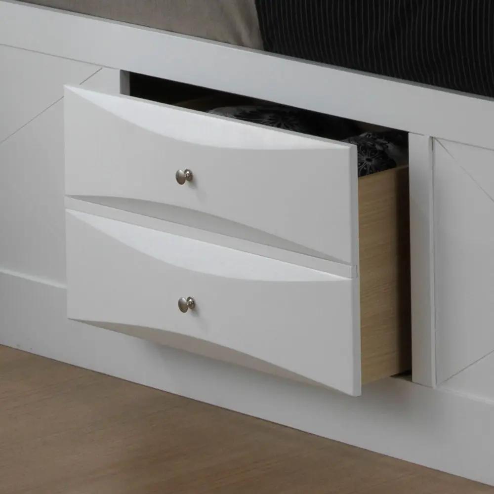 Modern Design Storage Bed With Bookcase Headboard by Unique Piece Furniture
