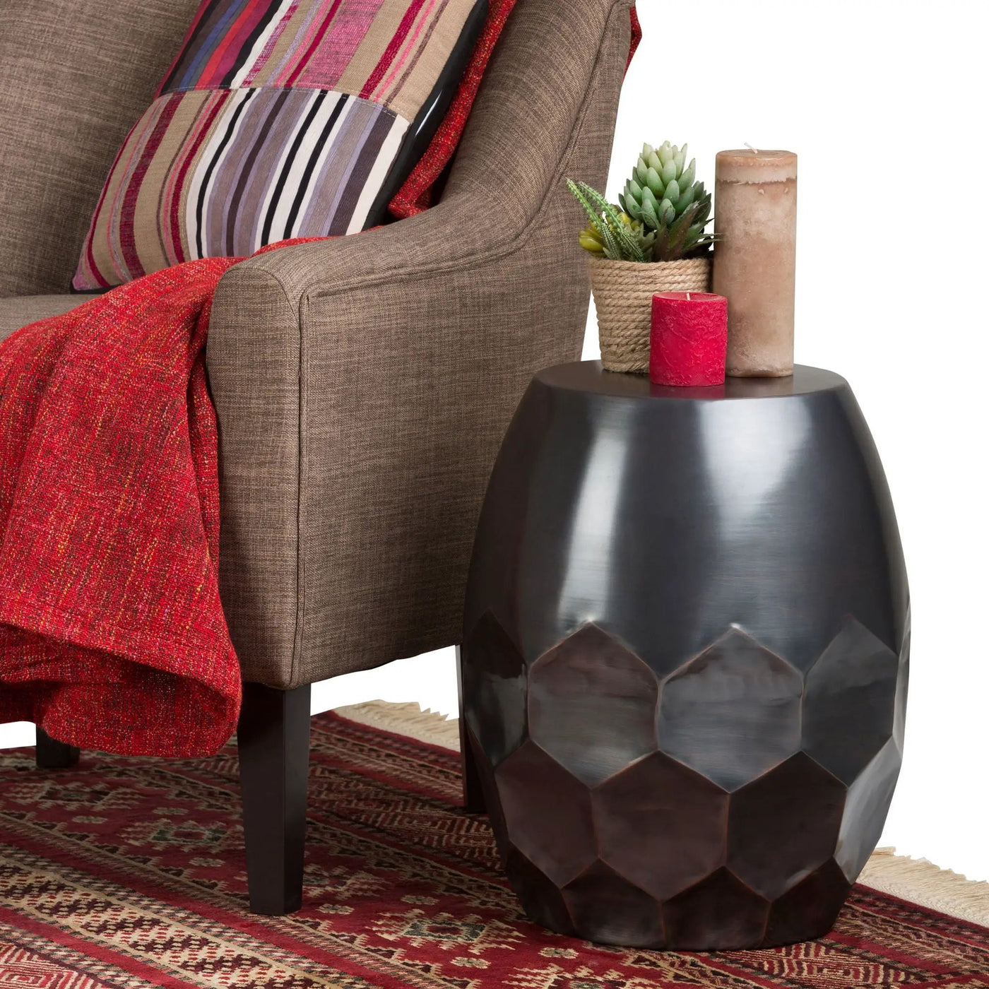 Flanigan - Hand Crafted Metal Accent Table by Unique Piece Furniture