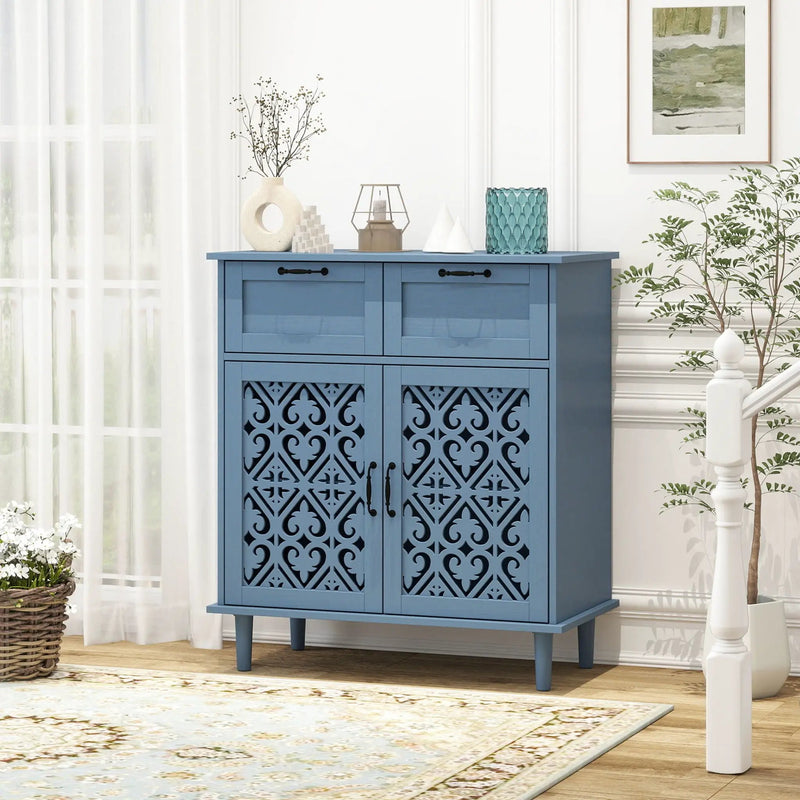 2 Door 2 Drawer Elegant Cabinet by HouseOfZazla
